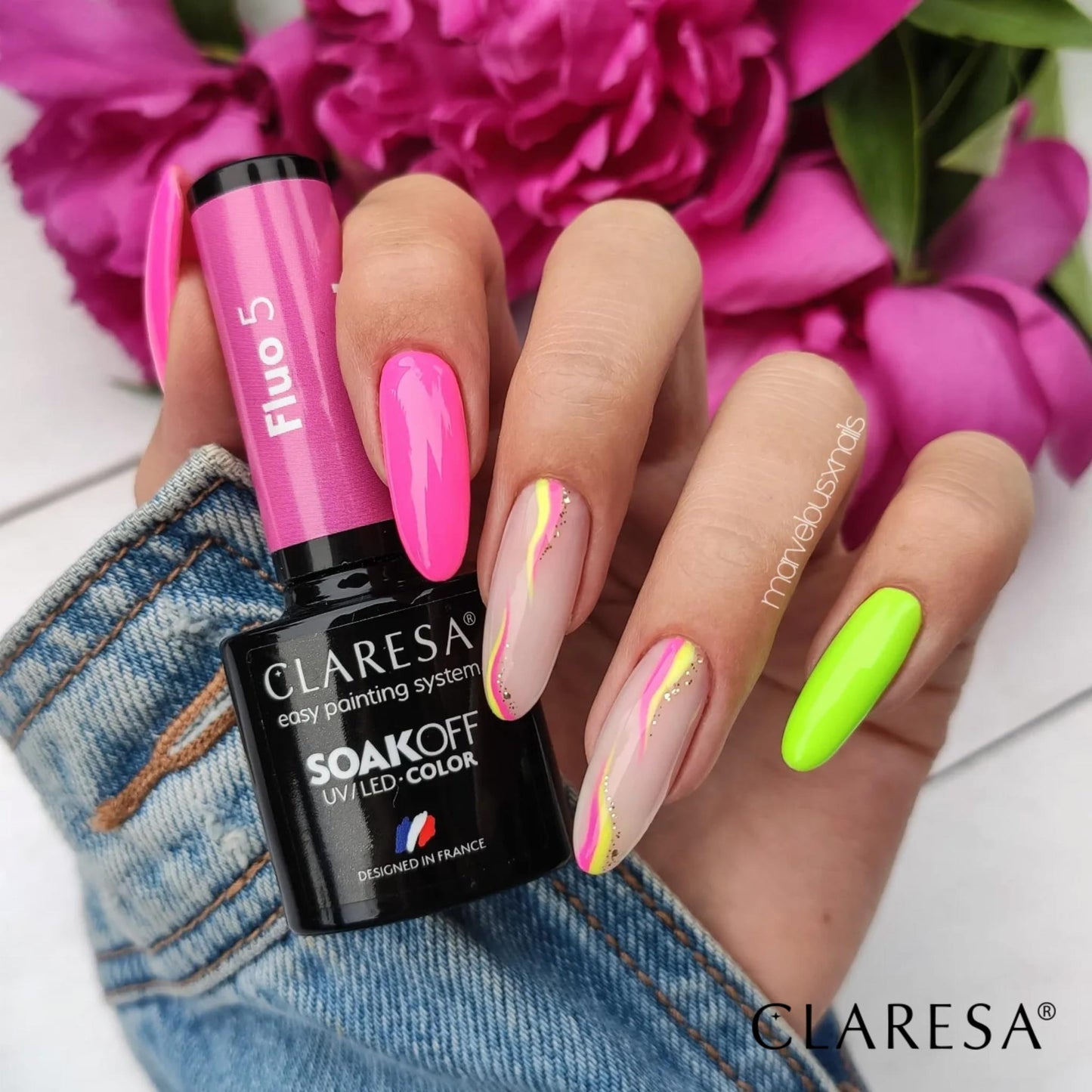 Lakier hybrydowy FLUO 5