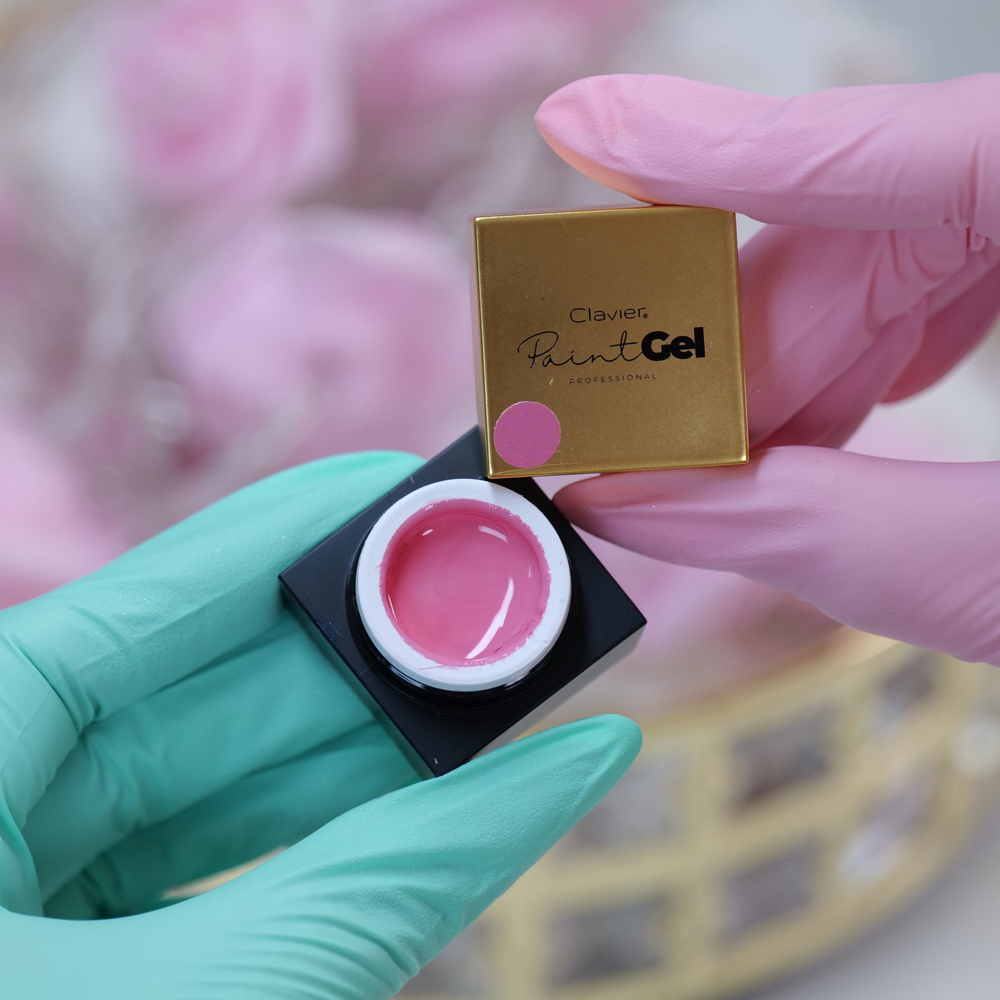 Paint Gel Żel do zdobień paznokci Ornamenty Clavier, 5g, Pink, różowy