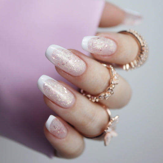 UltraShining Builder Gel, Glitter & Flakes 01 Say My Name (samopoziomujący)