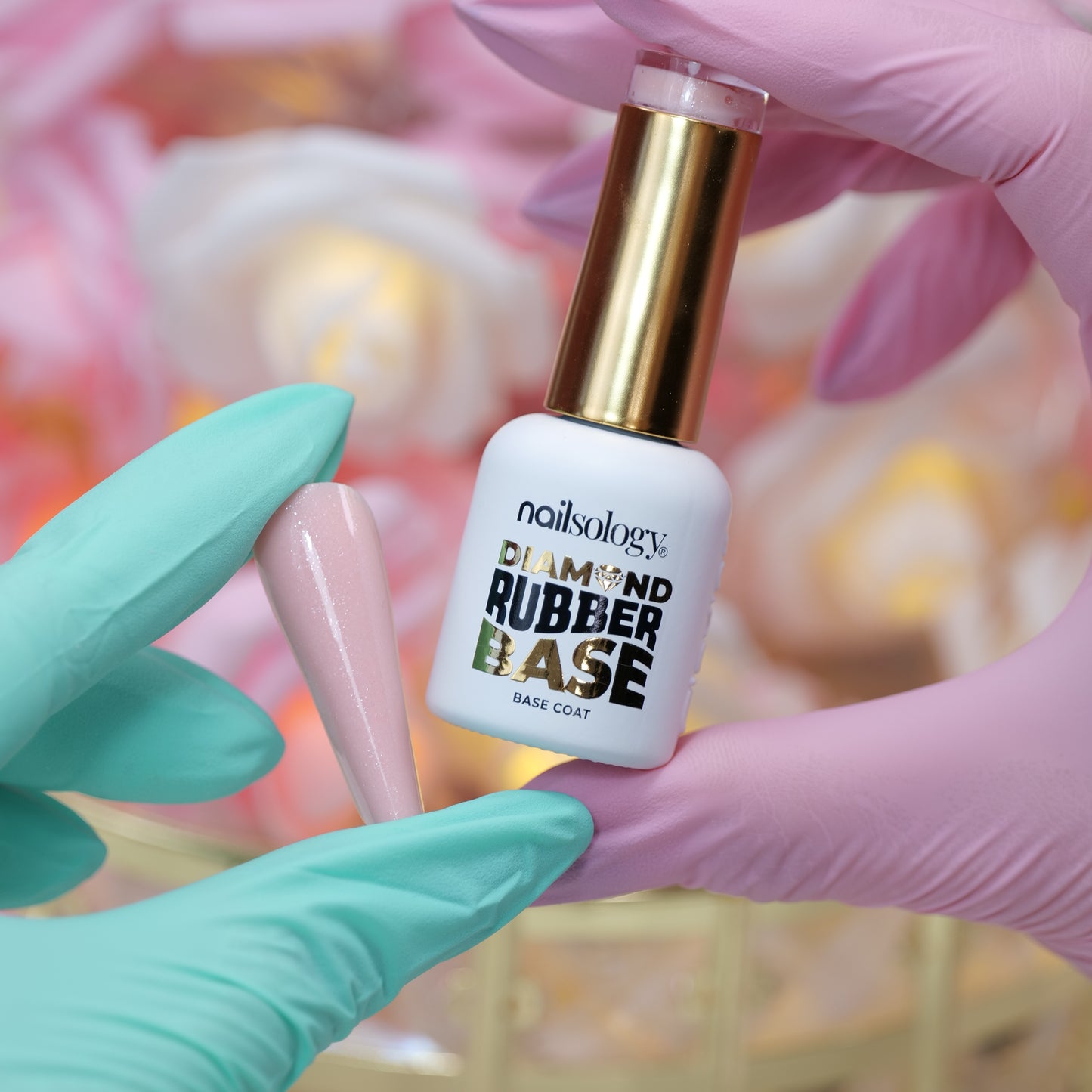 Baza Nailsology Diamond Rubber Base Pearly Bride