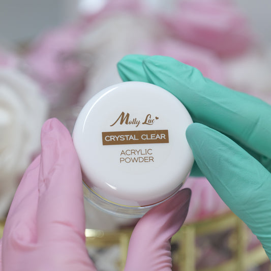 Puder akrylowy do paznokci MollyLac Acrylic Powder Crystal Clear 15 g