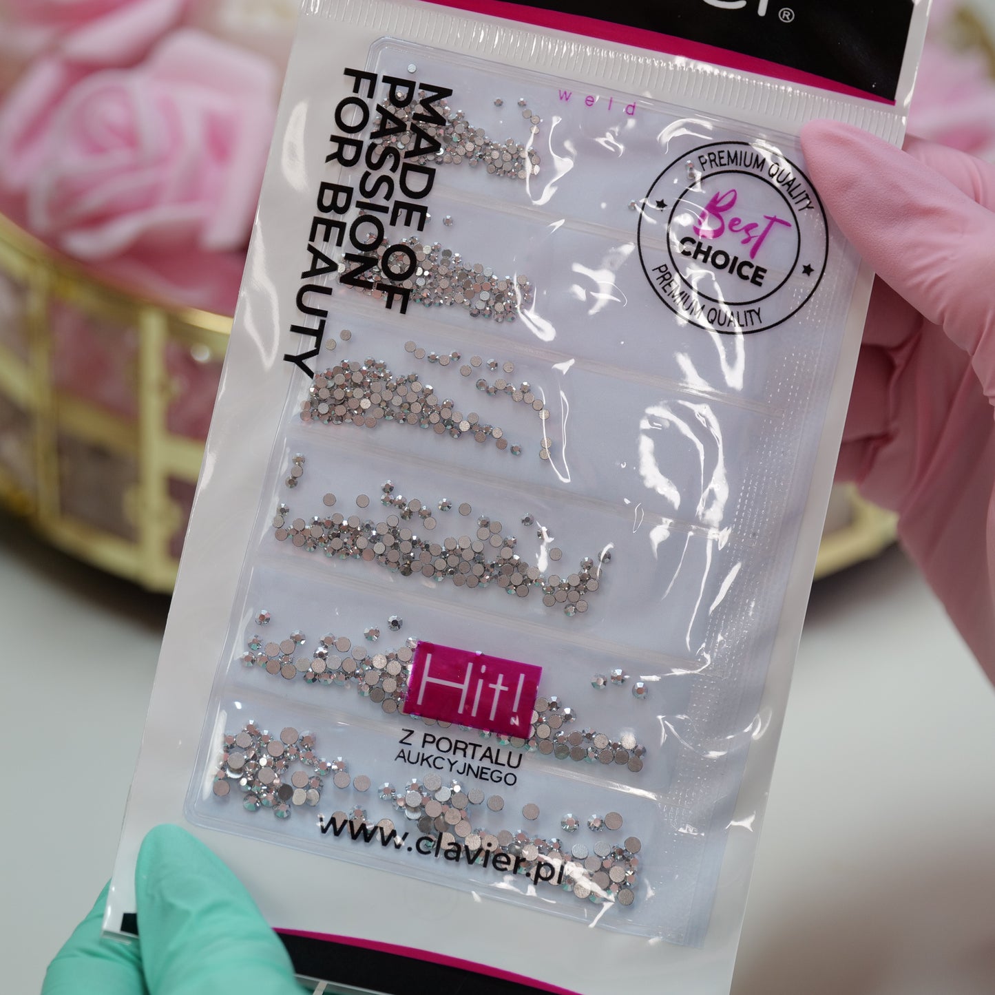 Cyrkonie 5w1, 1440 szt. do manicure, paznokci – dżety 04
