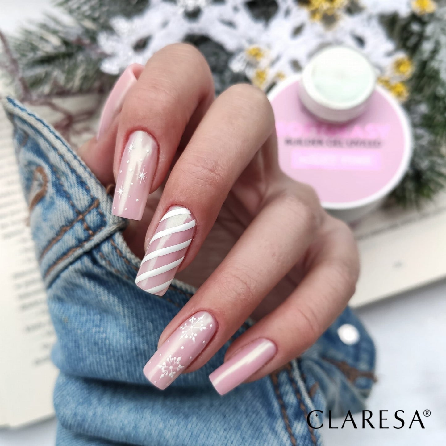 Żel budujący SOFT&EASY builder gel milky pink (samopoziomujący)
