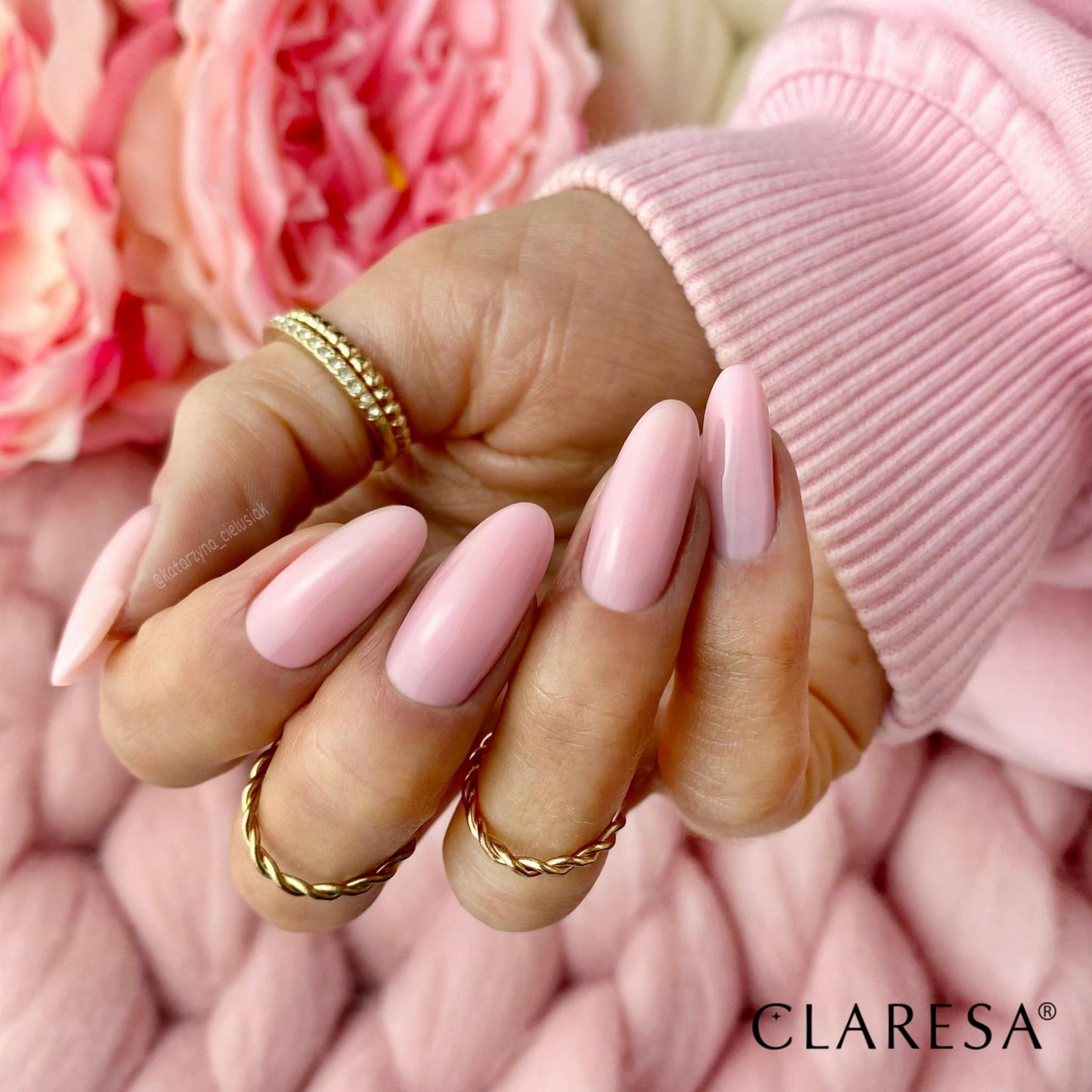 Żel budujący SOFT&EASY builder gel baby pink (samopoziomujący)