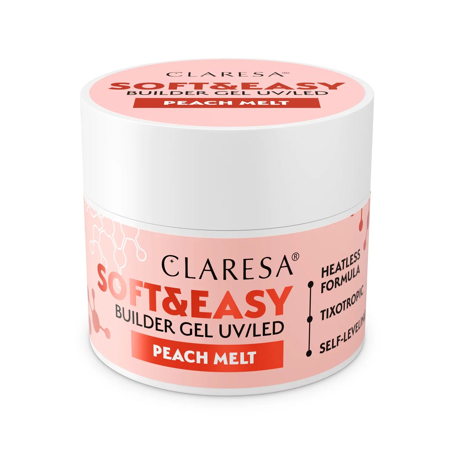 ŻEL BUDUJĄCY SOFT&EASY PEACH MELT (samopoziomujący)