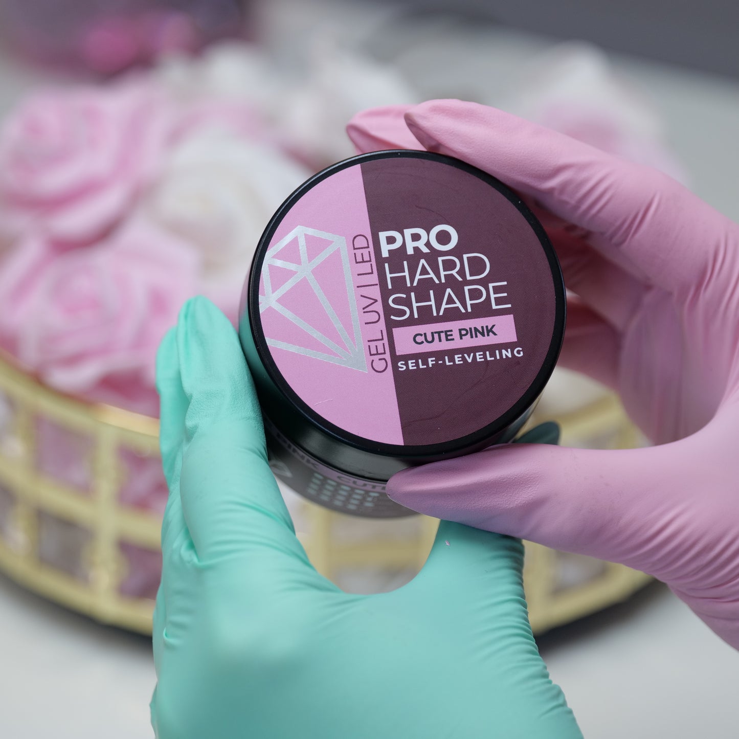 Żel budujący PRO HARD SHAPE BUILDER GEL CUTE PINK (samopoziomujący)