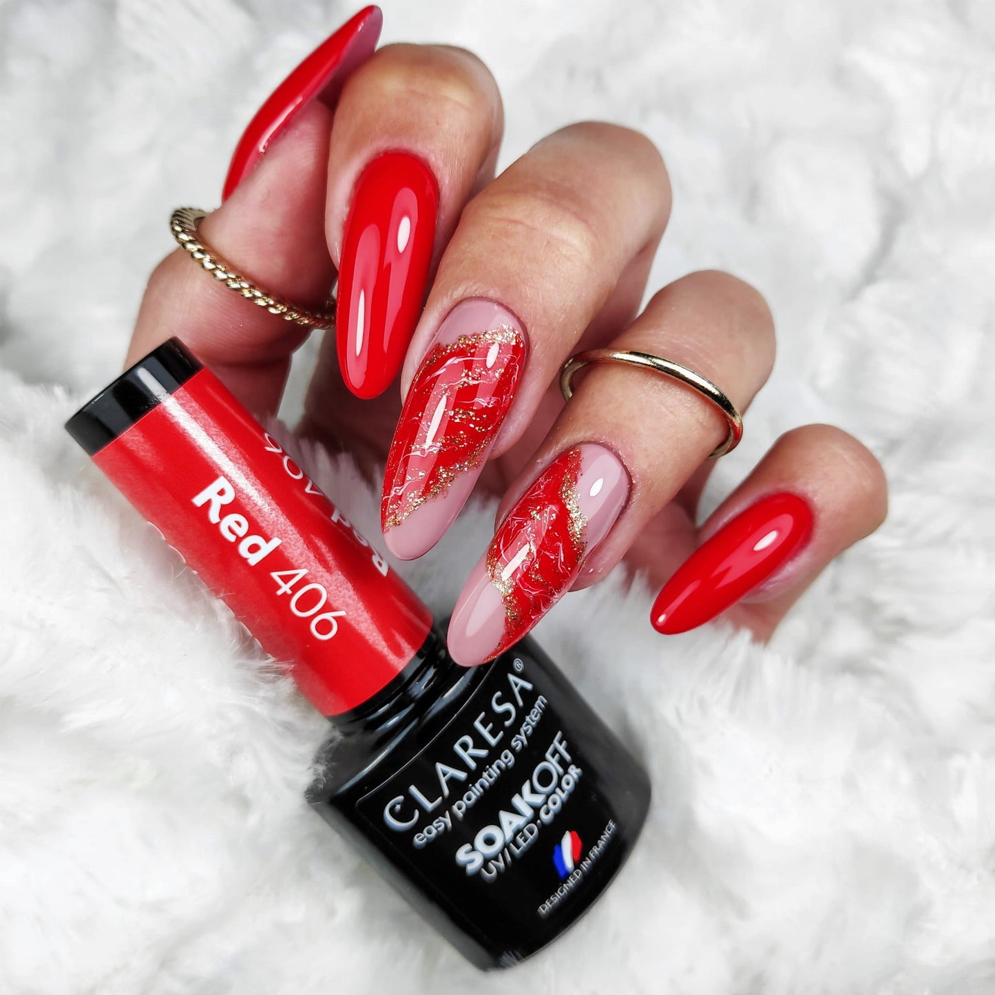 Lakier hybrydowy RED 406