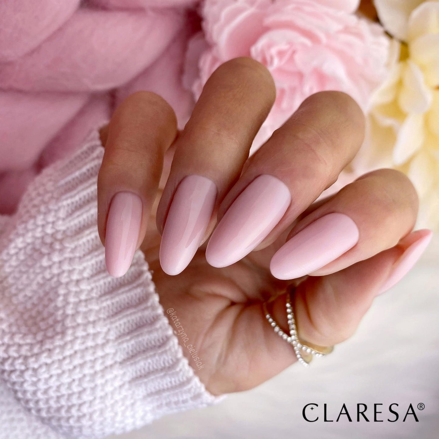 Żel budujący SOFT&EASY builder gel milky pink (samopoziomujący)