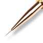 Pędzelek do żelu 2w1 z kryształkami, 6mm/10mm, złoty