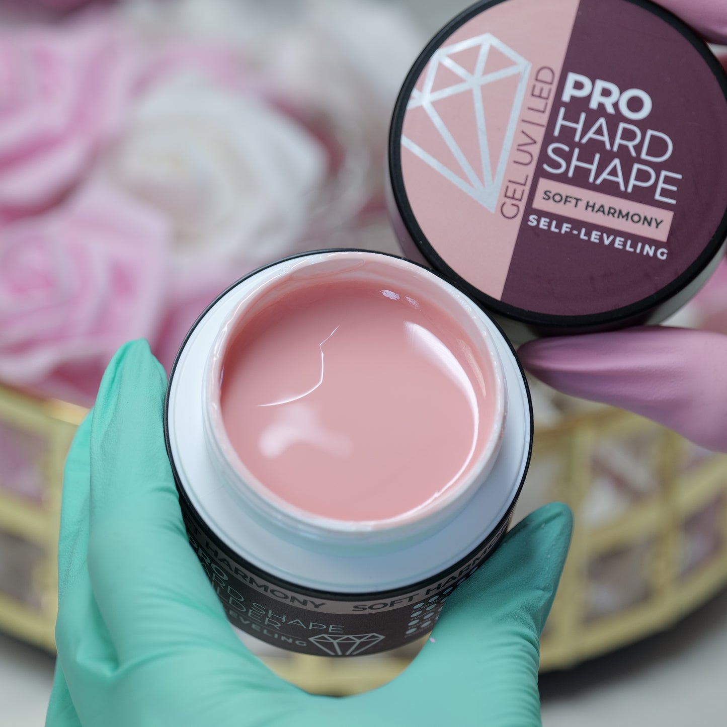 Żel budujący PRO HARD SHAPE BUILDER GEL SOFT HARMONY (samopoziomujący)